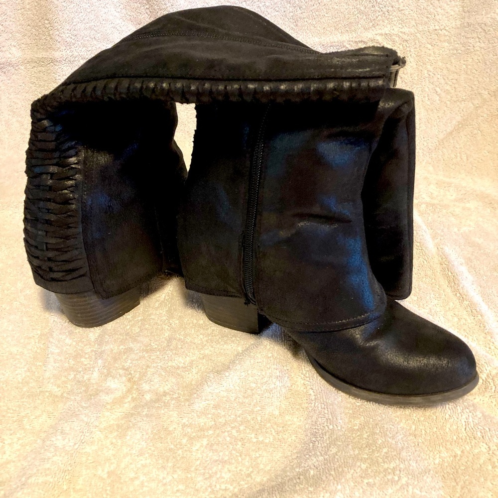 Fergalicious by Fergie black knee high boots